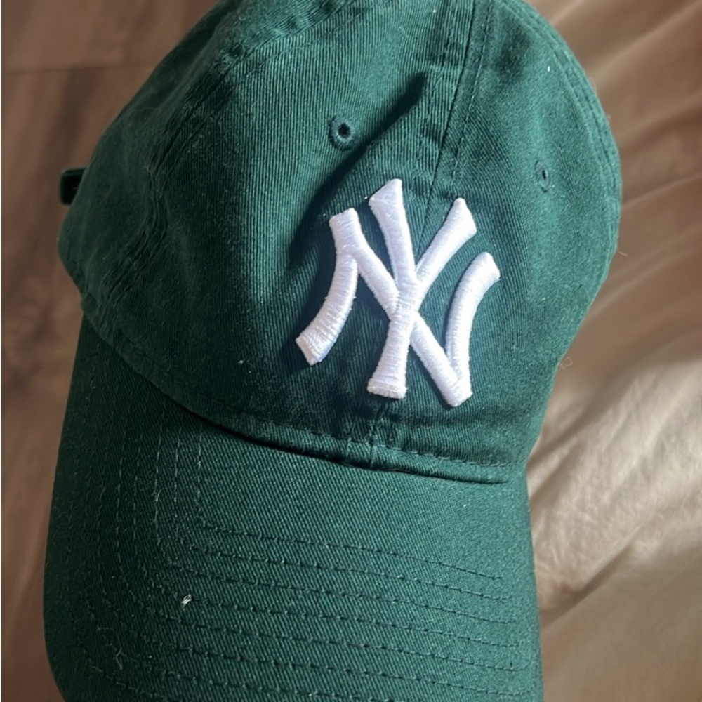 New Era Green Cap with White Logo
